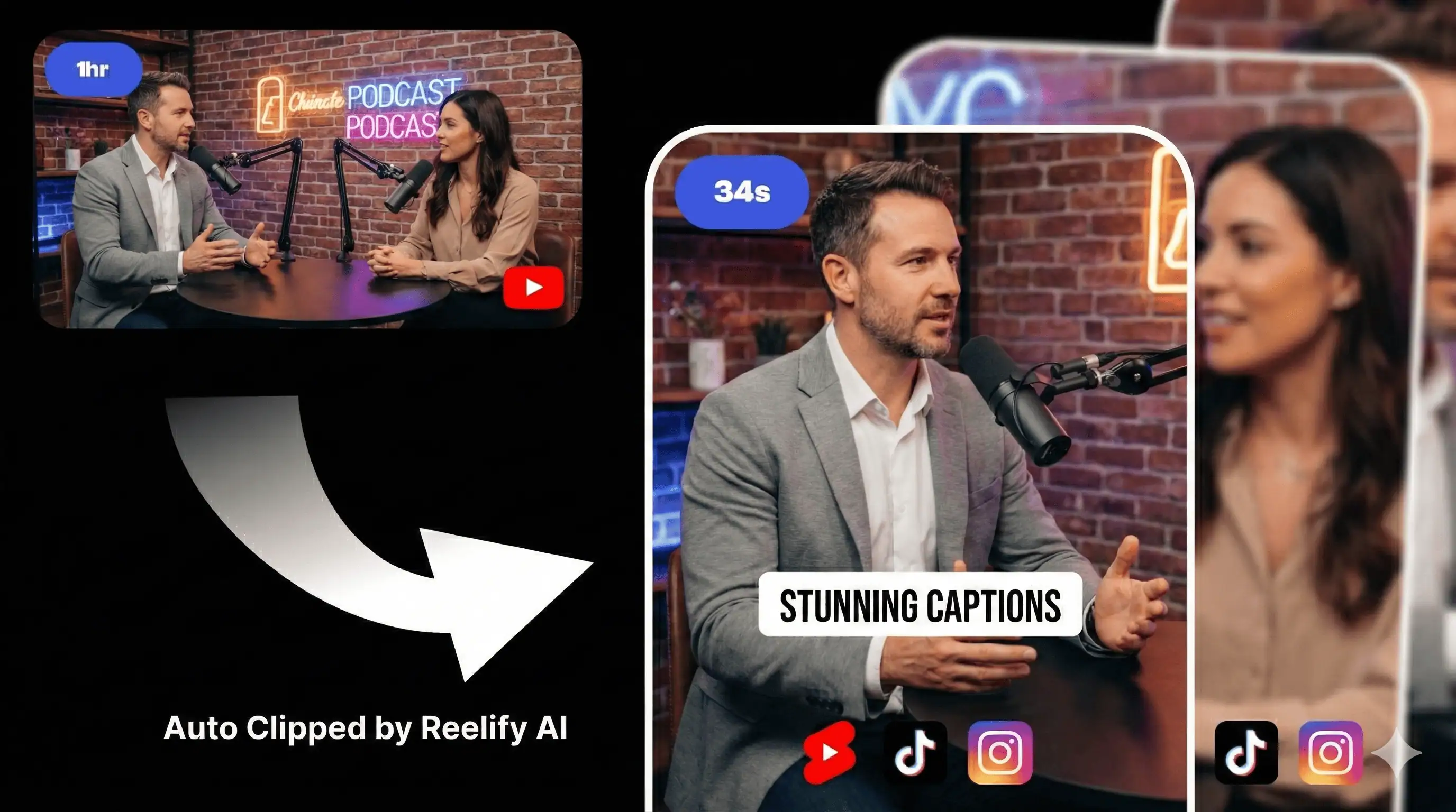 Creators using Reelify AI to grow their audience